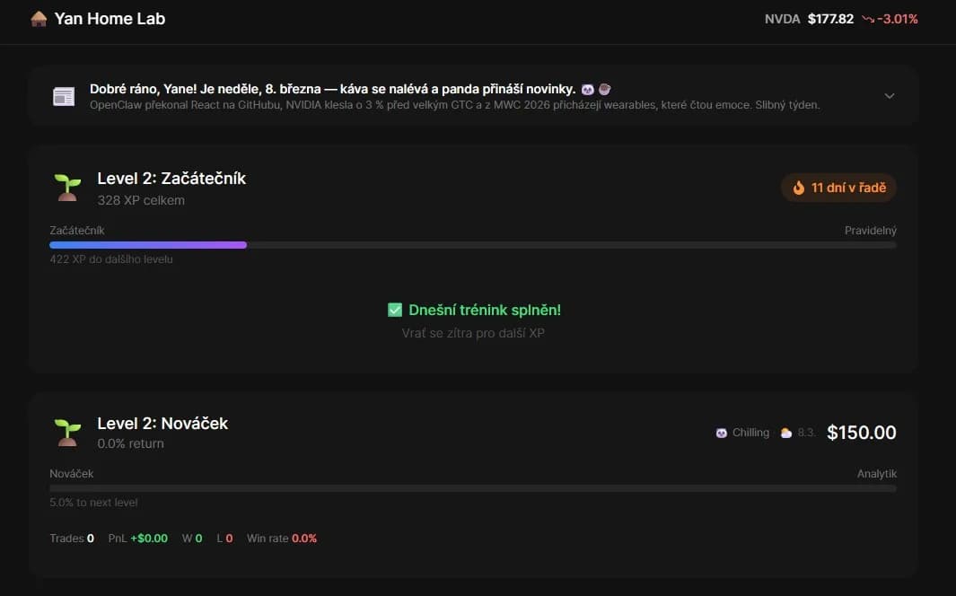 I Built a Home Dashboard, a Stock Bot, and a Gym RPG (It Made Sense at the Time)
